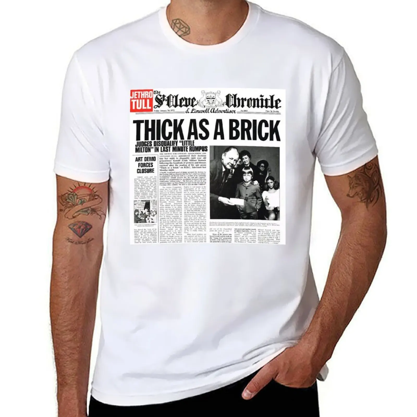 

Jethro Tull - Thick As A Brick Classic T-Shirt funny t shirts dark humor man t shirt heavy cotton T-Shirt
