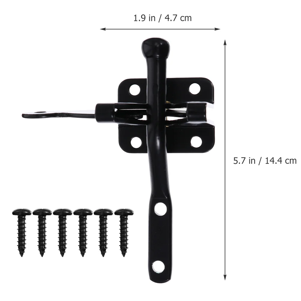 

Gate Latch Heavy Duty Solid Steel Gate Latch for Wooden Metal Doors Outdoor Fence Lock Secure Pets Baby Safety