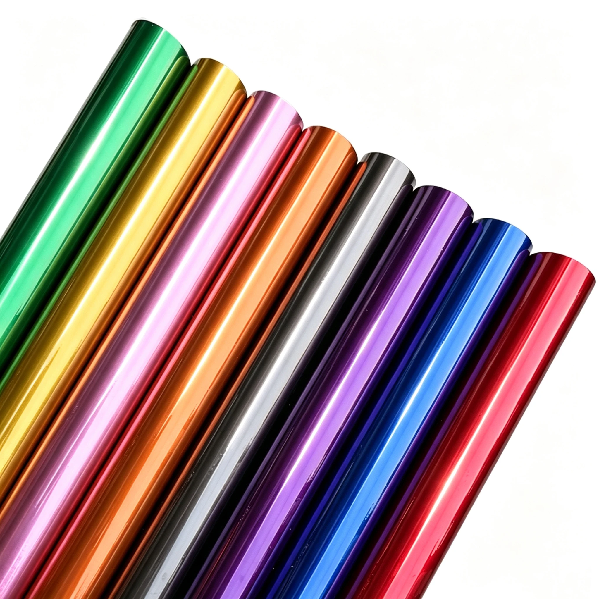 Multiple Colors Ultra Glossy Candy Metallic Vinyl Wrap Film Car Motorcycle Bicycle Sticker Decal With Air Release Self Adhesive