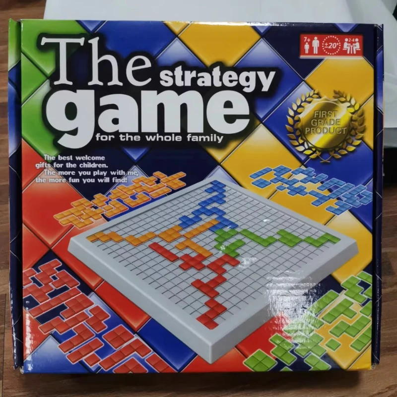 Outil de formation logique Montessori, planche Blokus 3D, jeu de compétition familiale, cadeau d'anniversaire adapté à tous âges