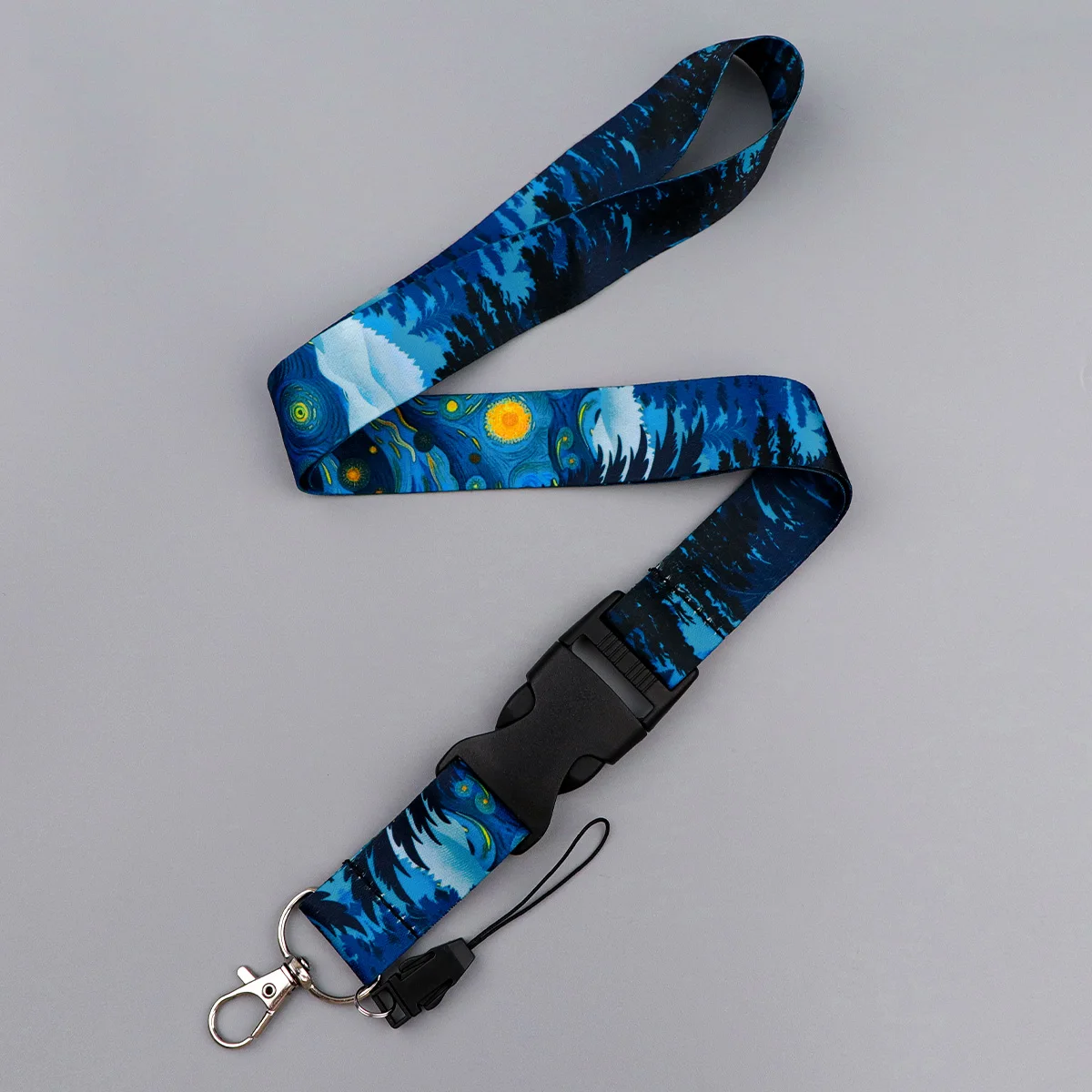 

Van Gogh Starry Sky Art Lanyards for Keys Multi-function Cell Phone Straps ID Card Keychain Neck Strap Phone Accessories