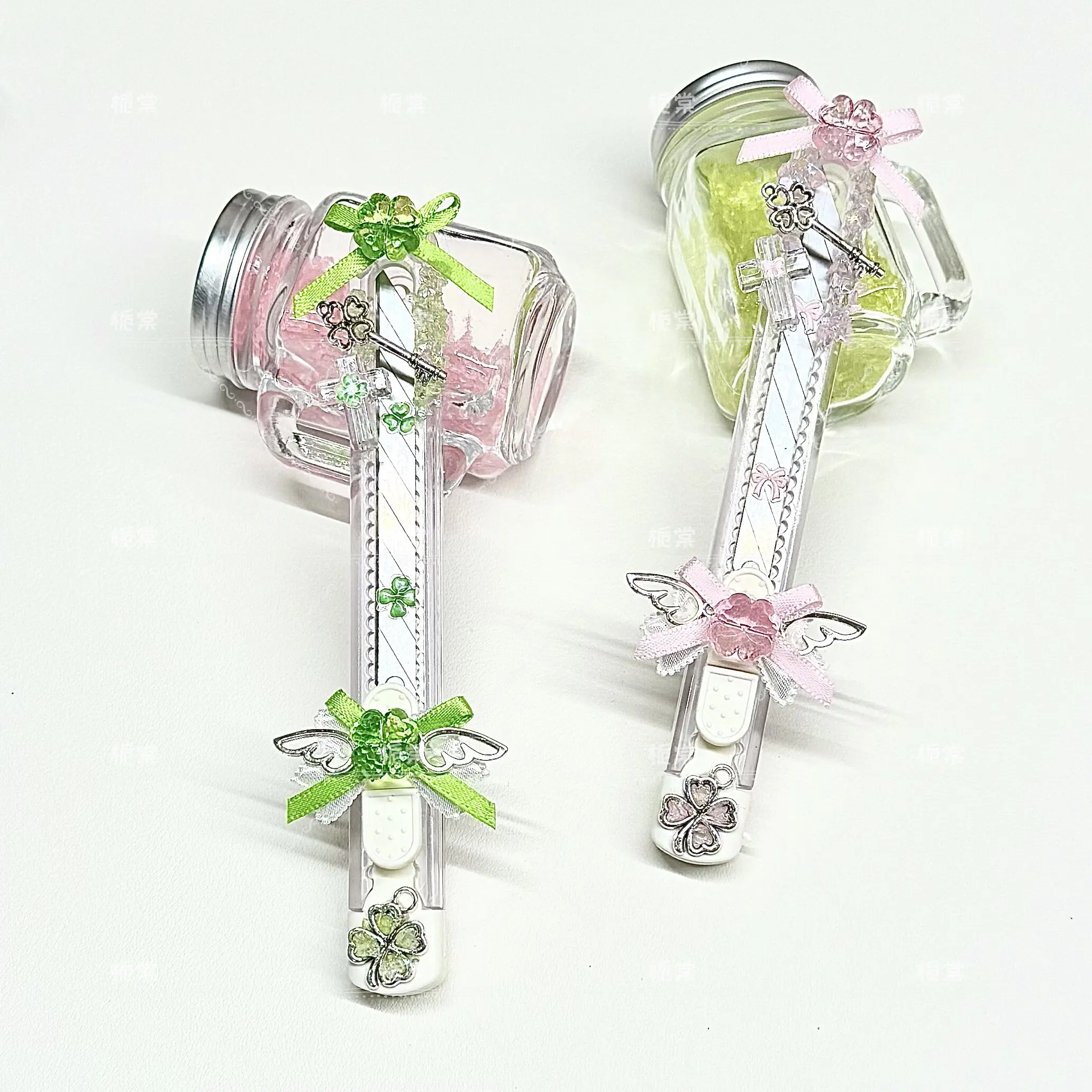 Kawaii Craft Knife Set 2 Cute Utility Cutters Bow Lace Snap-off Blade Hobby Knife for Journaling Paper Cutting Stationery Gift