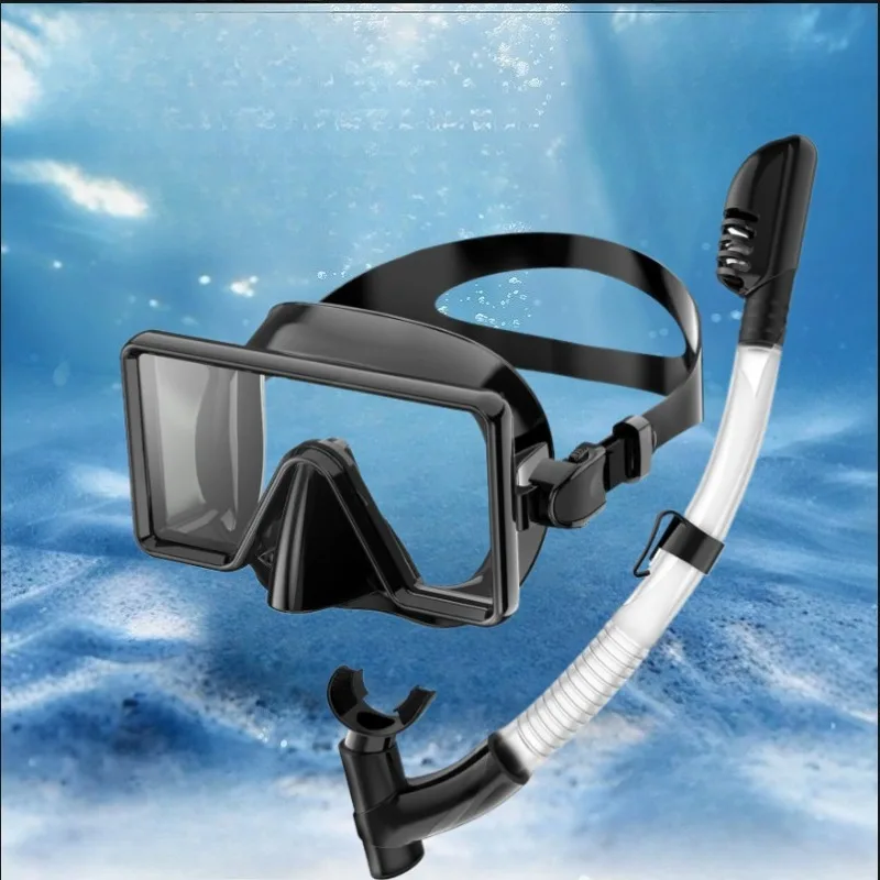 

Adult Dry Snorkel Set Diving Equipment Silicone Scuba Diving Snorkeling Mask with Breathing Tube Scuba Diving Set