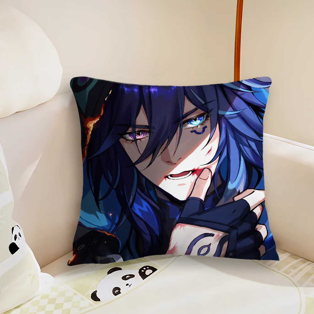 Game Ororon Genshin impact Pillow Case Living Room Sofa Cushion Cover Suitable For Home Bedroom Room Decoration