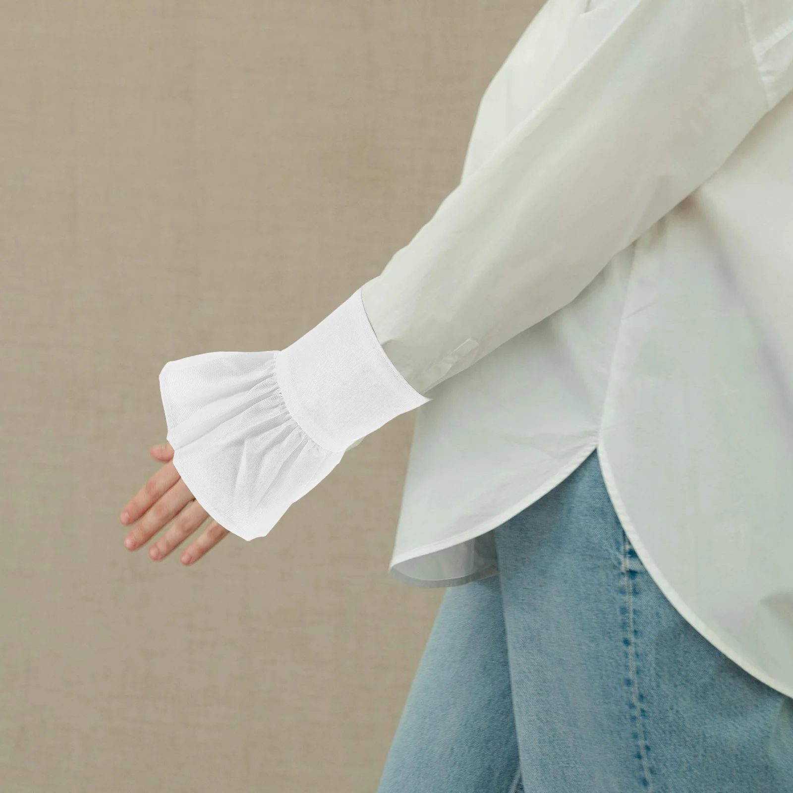 1 paire de poignets détachables en dentelle pour femmes, élégants, manches à volants, fausses manches, accessoires pour robe, Cosplay de mariage