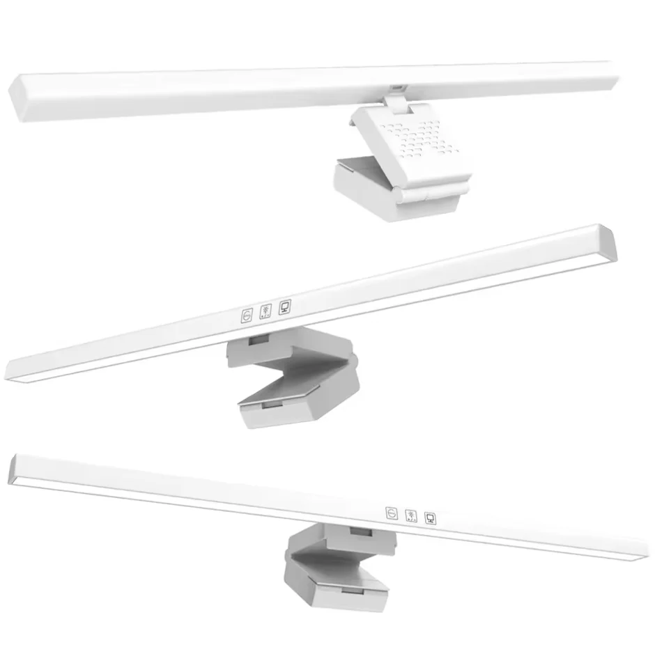 HTMCK Eye Care Monitor Light Bar, Anti-Glare Screen Hanging Lamp 3 Color Temp Stepless Dimming for Gaming & Study