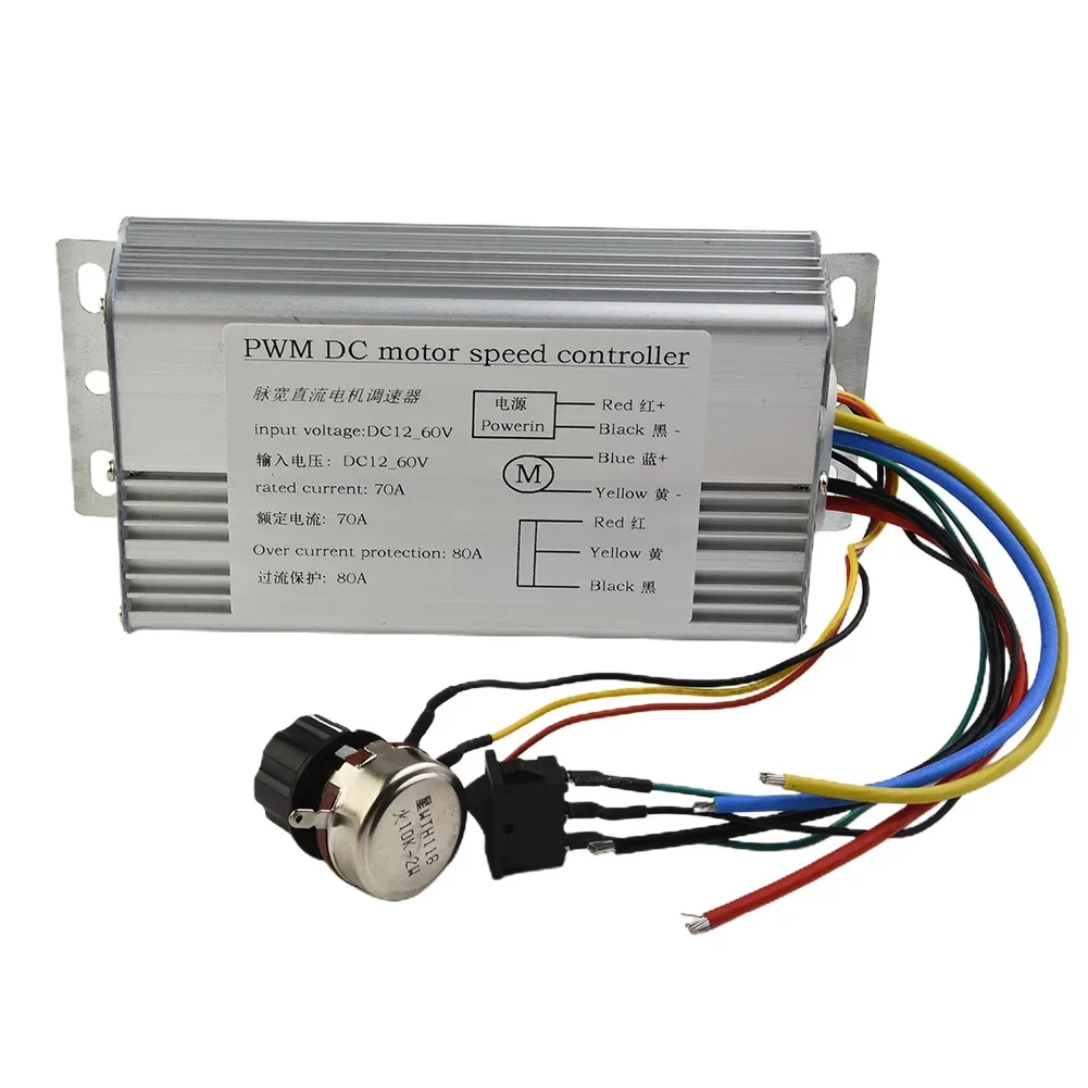 

Module Motor Speed Controller Pulse Regulator Replacement Voltage 1pc 70A Accessories Adjustable DC 12V 24V 36V 48V Industrial