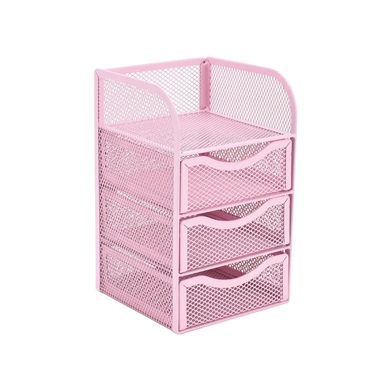 Stackable Desk Drawer Desk Storage Holder File Letter Tray for Vanity