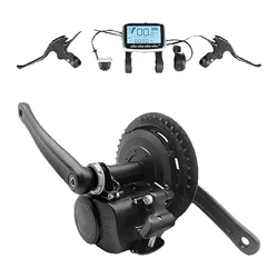 New Version Tongsheng 48V 500W Ebike Mid Drive Motor Kit TSDZ2B Dual Clutch DIY Torque Sensor Electric Bicycle Converter