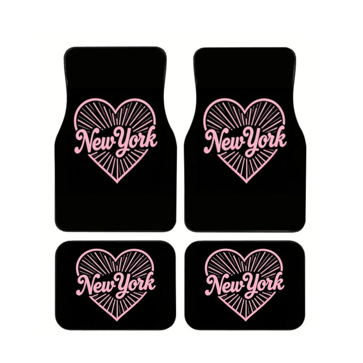 Car Accessories York - Tapetes universais para carro, 4 peças,