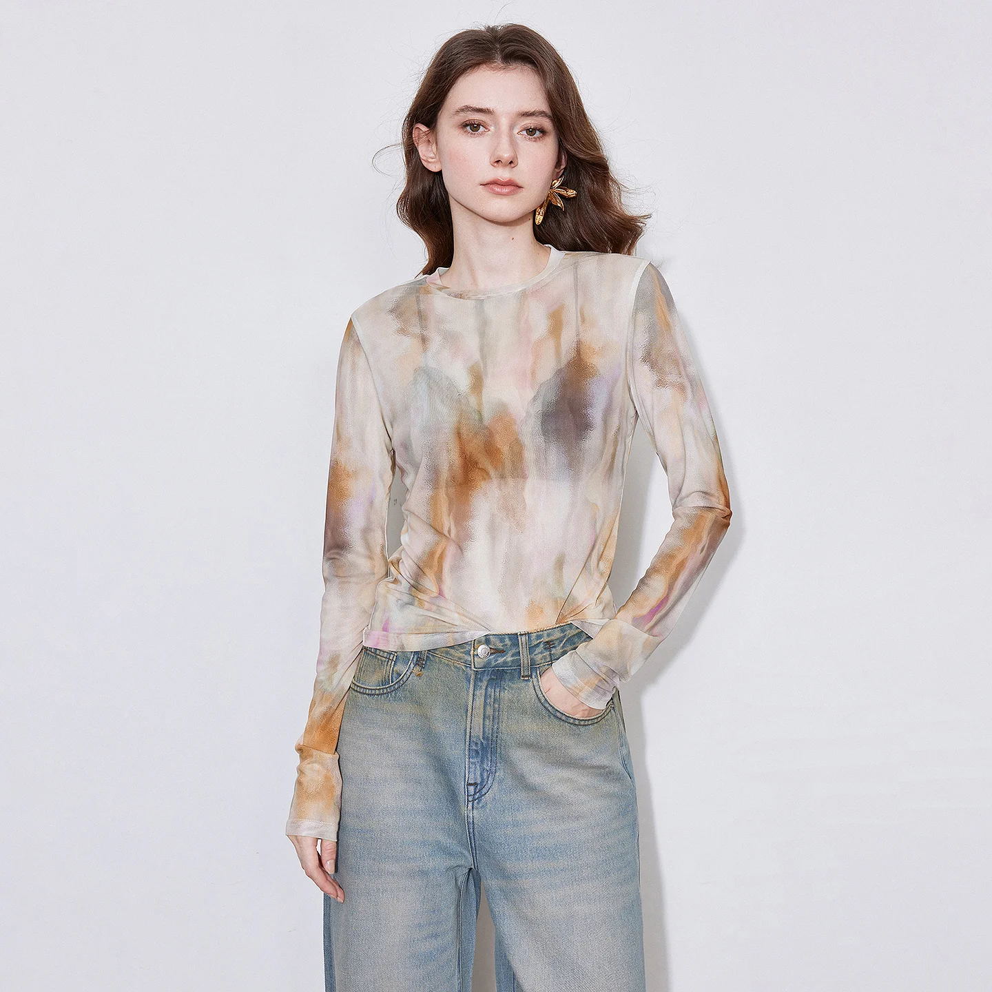 TOYOUTH Kadın Deri Mont 2026 Y - Tie Dye Shirt Vintage incelemesi ve fiyatı