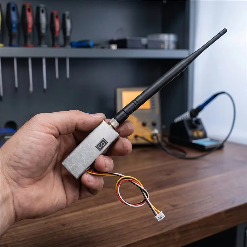 MACH-1.5G 2W FPV VTX+Antenna 12CH 2000Mw FPV Video Transmitter For FPV Long Range RC Drone