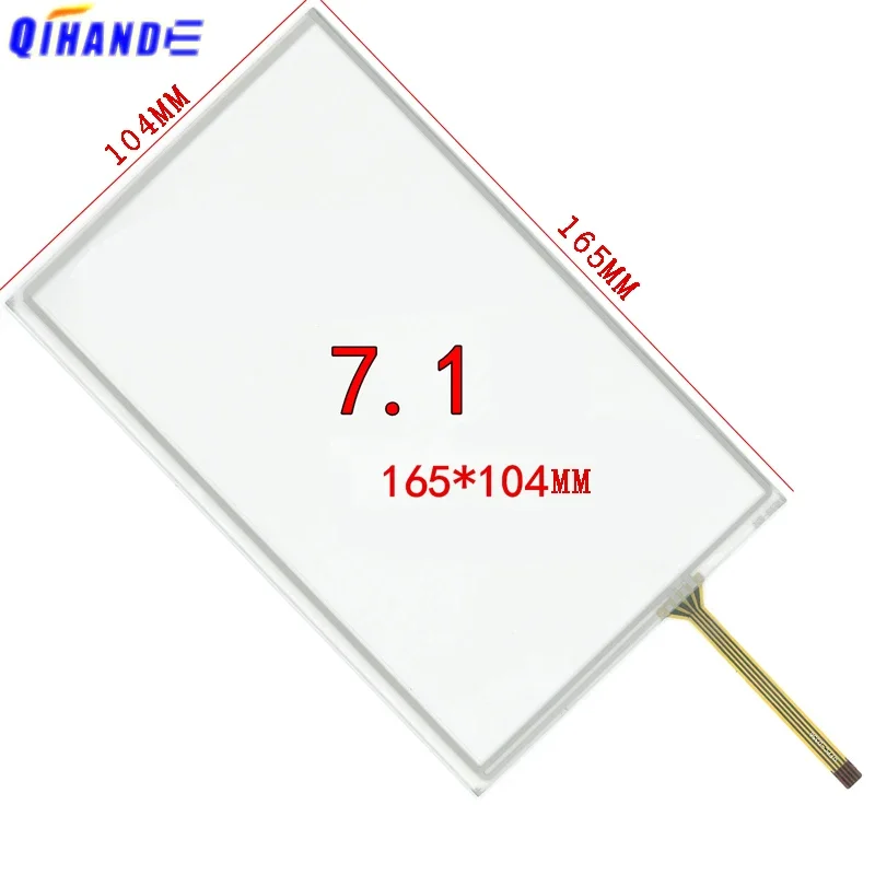 

Новый 7-дюймовый 7,1-дюймовый 4-проводной 165x104 мм 164x103 мм резистивное сенсорное стекло, сенсорный экран, дигитайзер, автомобильный DVD-радио, датчик вкладки