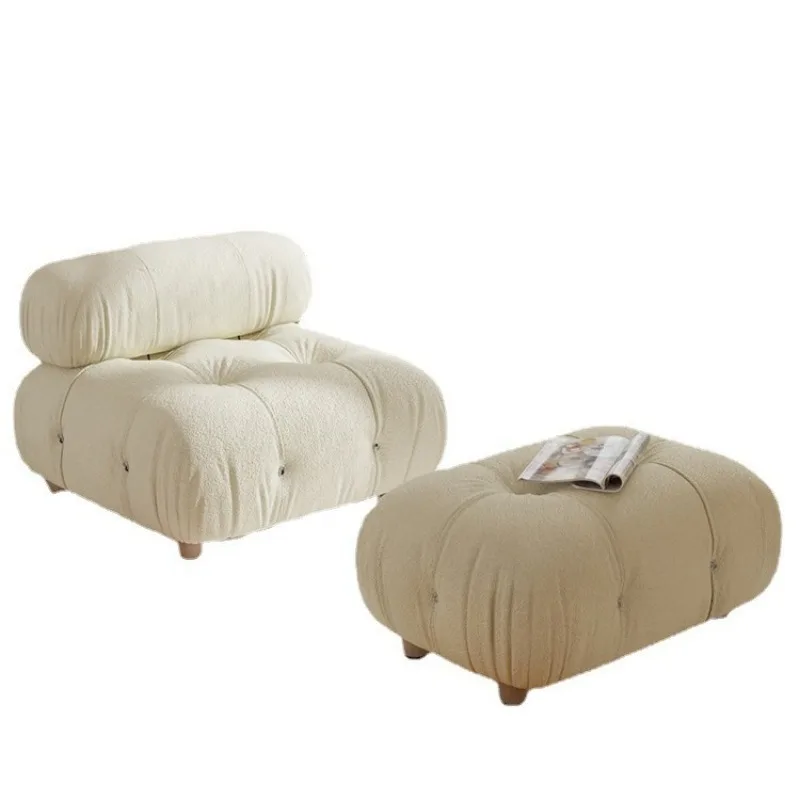 

light luxury lamb wool sofa small apartment living room leisure simple square combination cloud