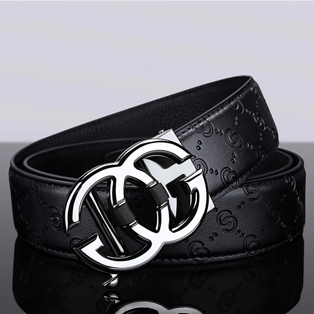 

2024 High Quality New Women Belt Luxury Automatic Buckle Leather Strap for men Belt Designers Brand Male Belt for jeans