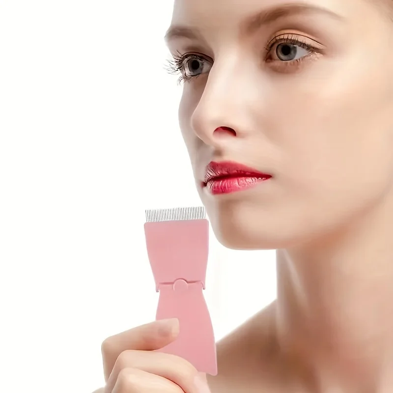 Eyelash Curler Beauty Makeup Lash Separator Foldable Metal Eyelash Brush Comb Eyebrow Comb Foldable Mascara Curl Cosmetic Tools