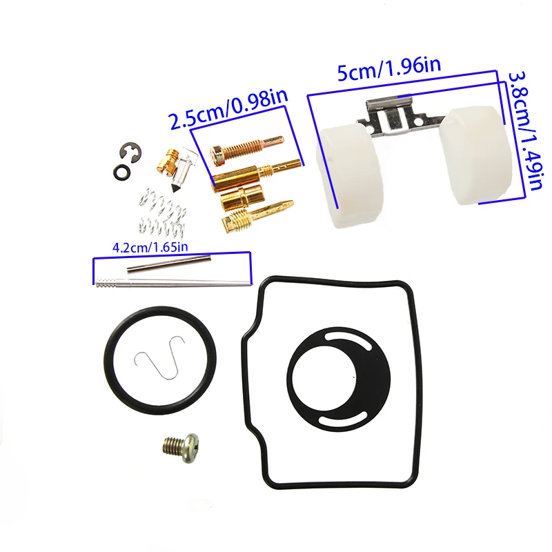 JH70 Horizontal Engine 70cc Carburetor Repair Kit (Plunger Diaphragm & Float Included) for Motorcycle Dirt Bike