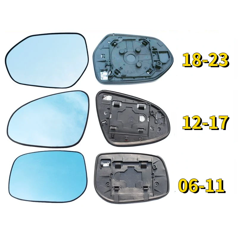 

For Toyota Camry 2006-2023 ABS Plastic Glass Car Rearview Mirror Reversing Definition Lenses Glass Piece Car Accessories