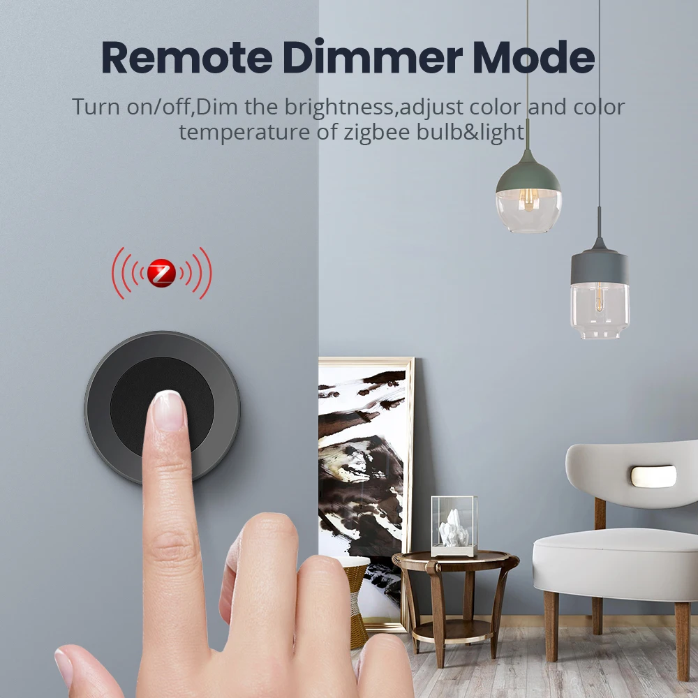 AVATTO Tuya ZigBee Smart Knob Switch Wireless Scene Switch Button Controller Battery Powered Automation Scenario Smart Life App