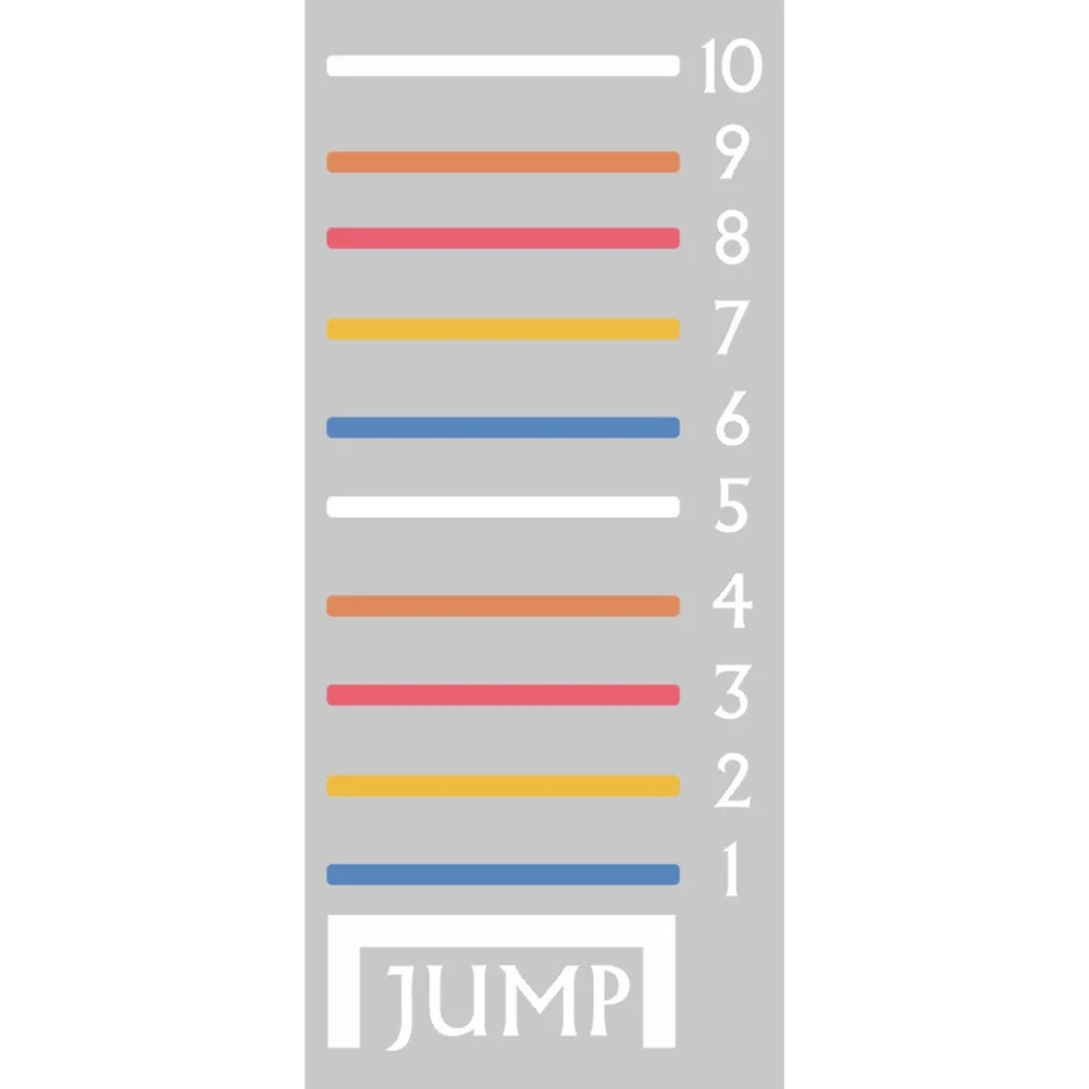 Wall Stickers Cartoon Jump Sports Design PVC for For childrens Bedroom Nursery School 30cm x 60cm Orange Two Pack