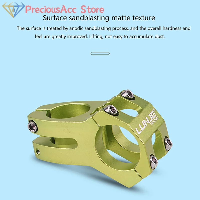 

Bicycle Handlebar Stem Power Short 45MM Mountain Bike Bridge 25.4/31.8MM Pipe Aluminum Alloy Cycling Stem Riser Table