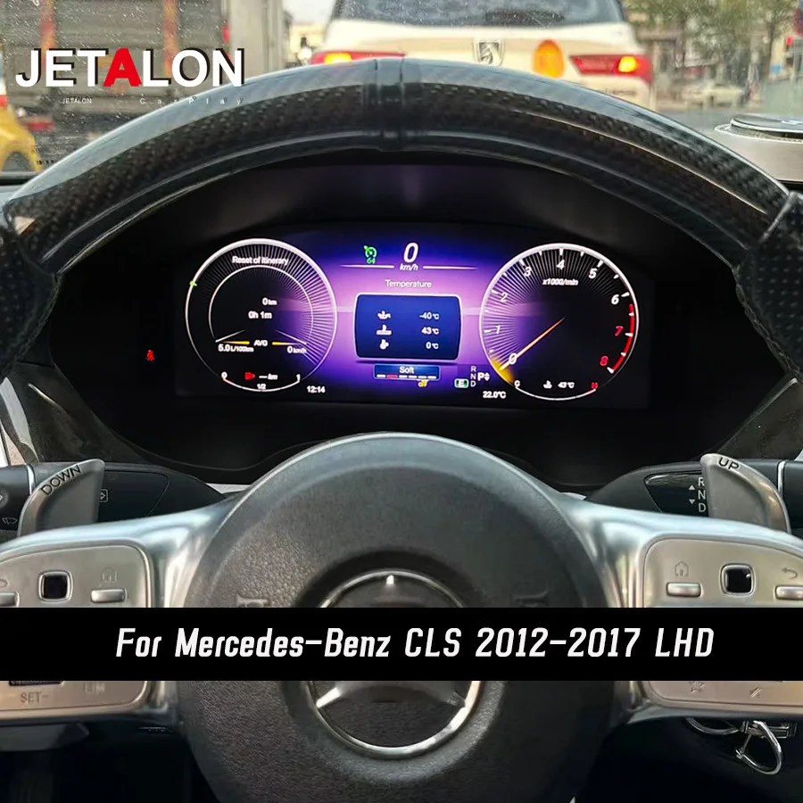 Linux For Mercedes-Benz CLS 2012-2017 LCD Digital Cluster Car Upgrade Instrument Panel Virtual CockPit Speed Meter Dashboard