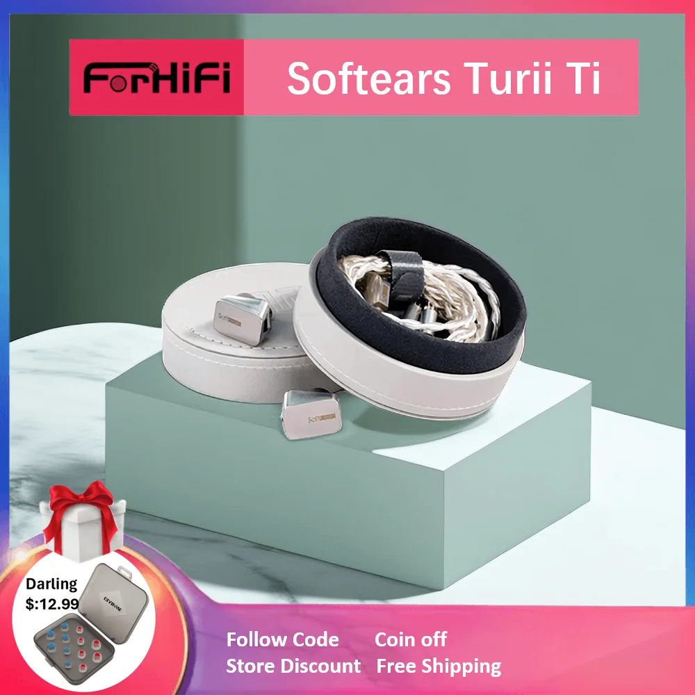 Softears Turii Ti Earphone Dynamic Driver Titanium In-Ear Headphone