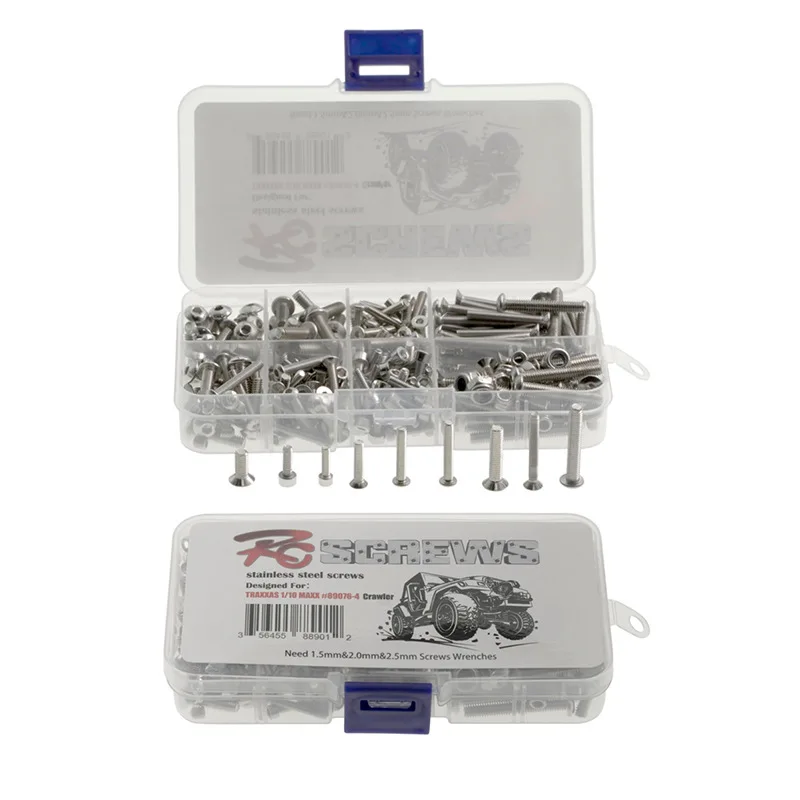 

Комплект высокопрочных винтов для TRAXXAS 1/10 MAXX Mini Maxx (Small X), износостойкие запасные части для ремонта и модернизации радиоуправляемых машин
