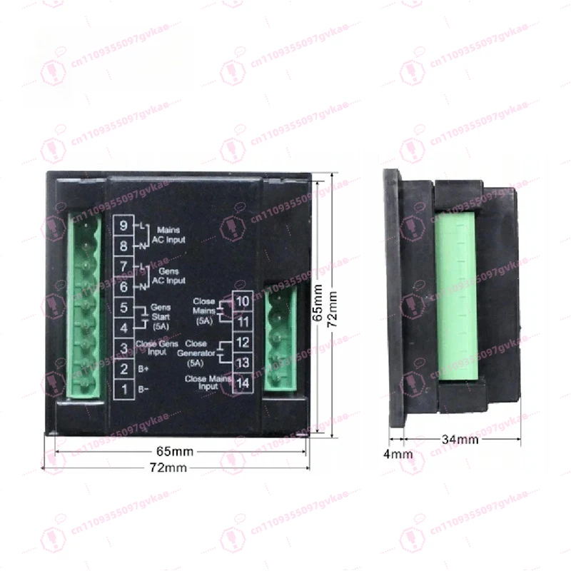 ATS106 Automatic Transfer Switch Controller Module Diesel Generator Control Board Panel Power Generation