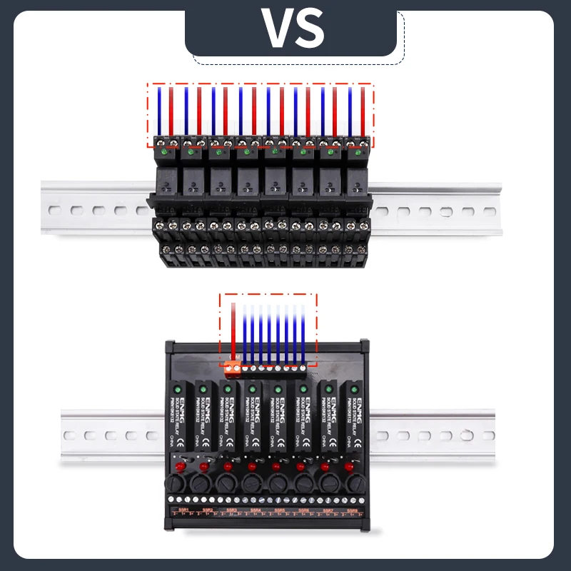 ENMG Solid State Optical Isolated Contactless 5~24Vdc Screw Inline Relay 0-60V AC/DC Dual-Us Module PLC DC Amplifier Board Modul