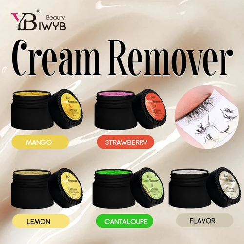 Crema eliminadora de extensiones de pestañas, eliminador de pegamento de pestañas eficiente, fórmula suave, fragancia especial de melón 15G