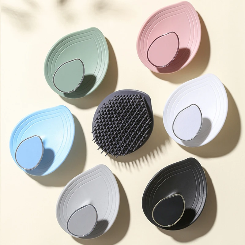 

Массажер для кожи головы в форме листа, щетка для шампуня, силиконовый скруббер для головы для глубокого очищения и облегчения перхоти, инструмент для ухода за волосами