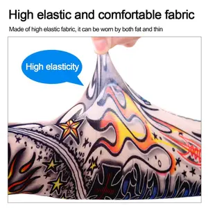 Blumen -Tattoo Armärmel, kühlende Eismanschette, Sonnenschutz, elastische wärmere Abdeckung, UV -Schutz, Sommer, 1PC 10 Hauptverkäufe Tatoo Arm Manga - №6