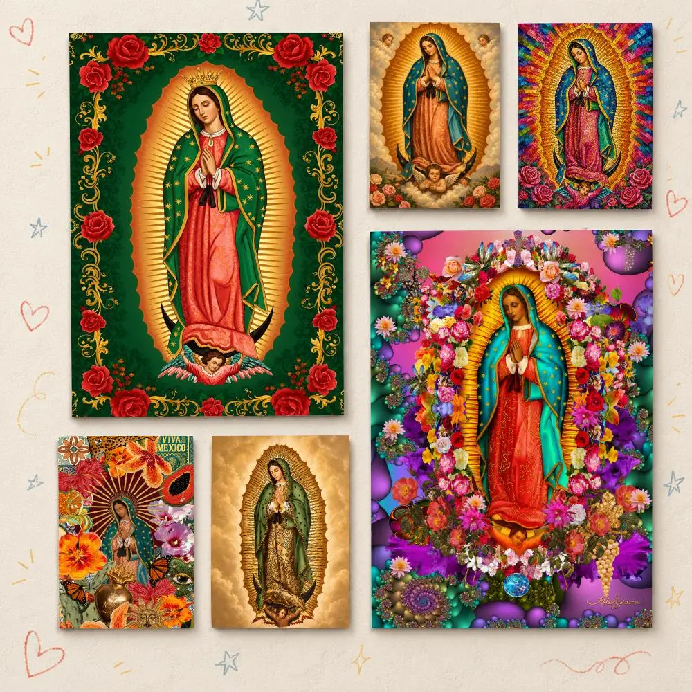 Our Lady of Guadalupe Poster HD PP Waterproof Wall Decor for Living Room Gift