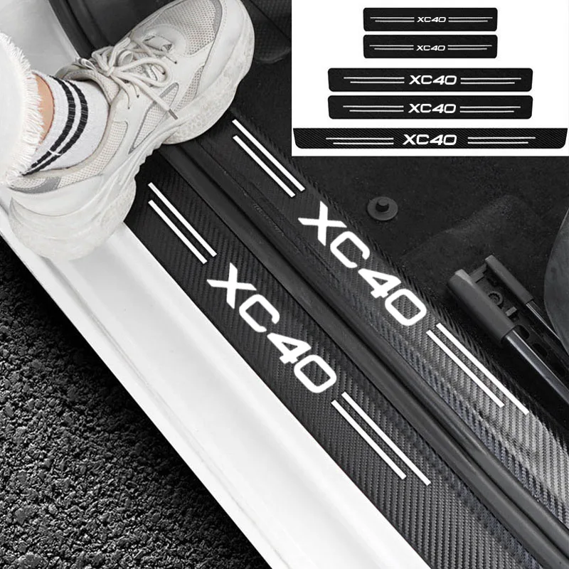 

Защитная накладка на порог автомобиля, чехол для педали, защита от брызг и царапин, защитная полоса для Volvo XC40, автомобильные аксессуары