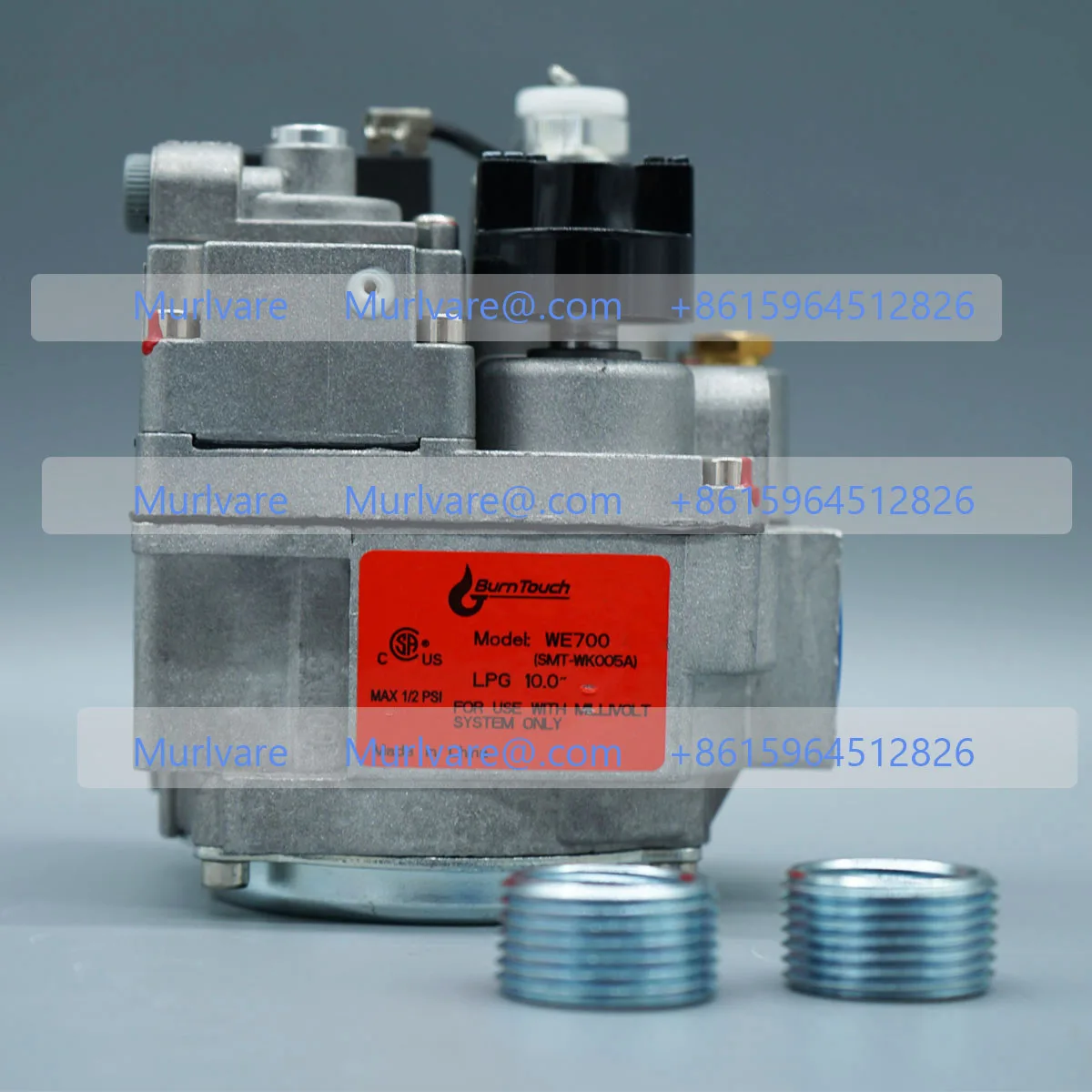 LPG NG Gas Fryer Parts 1/2' Psi Large Flow Gas Control Valve for Robertshaw 700-506 Replacement