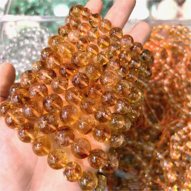 

Fast Delivery Healing High Quality 7A Natural Citrine Yellow Crystal Quartz Bracelet 8mm10mm Handmade Elastic Citrine Bracelet