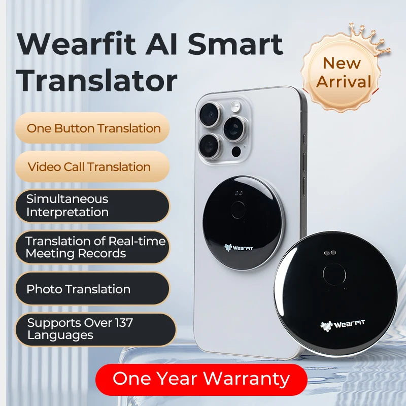 Smart Voice Translator 144 Languages Real-time Face To Face AI Translator for Business Study Travel