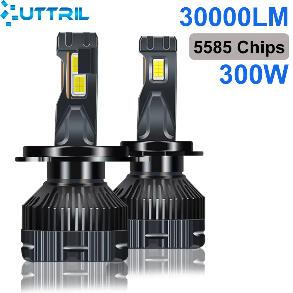 H4 h7 canbus led farol de carro 300w 30000lm h1 h8 h9 h11 9005 hb3 9006 hb4 lâmpada led automática luz de nevoeiro de alta potência 6000k 12v