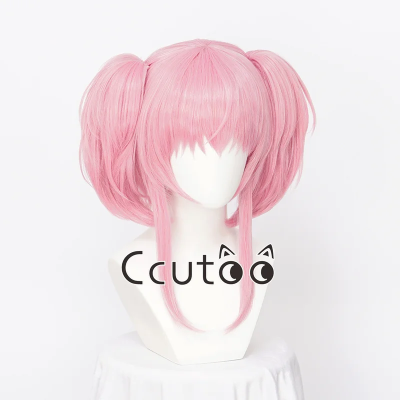 suu wigs from Anime Shugo Chara Cosplay Pink Short Chip Removable Ponytails Syntheitc Hair