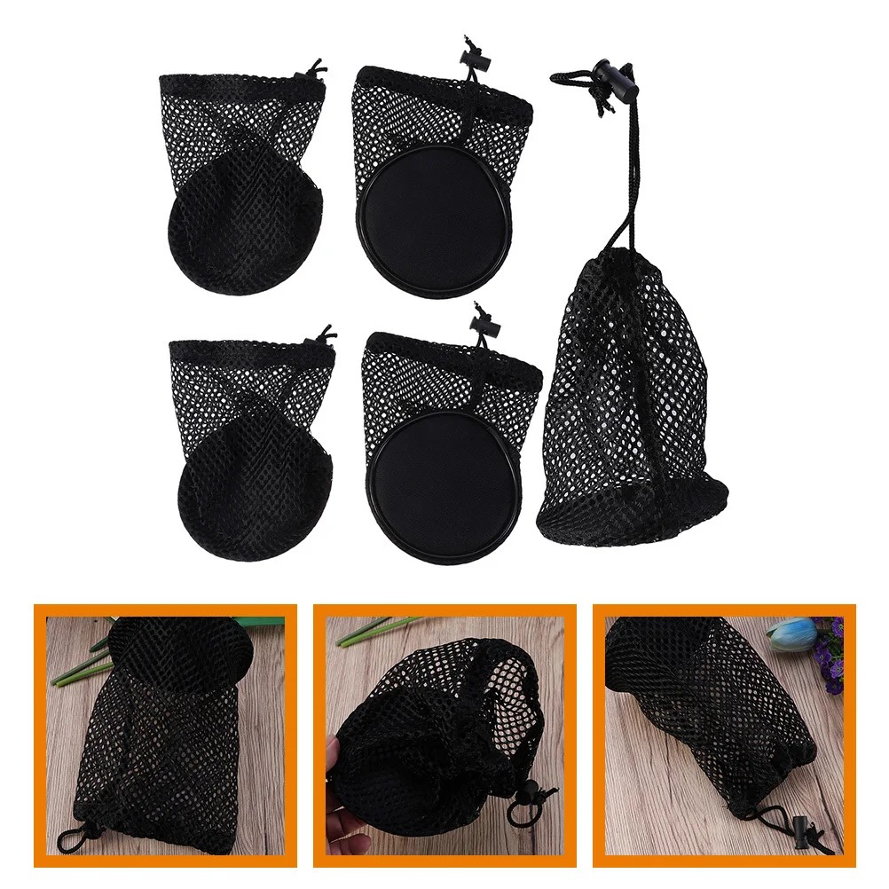5Pcs Golf Ball Mesh Bag Lightweight Nylon Drawstring Ball Storage Pouch Golf Tennis Outdoor Use Nylon Tennis Pouch