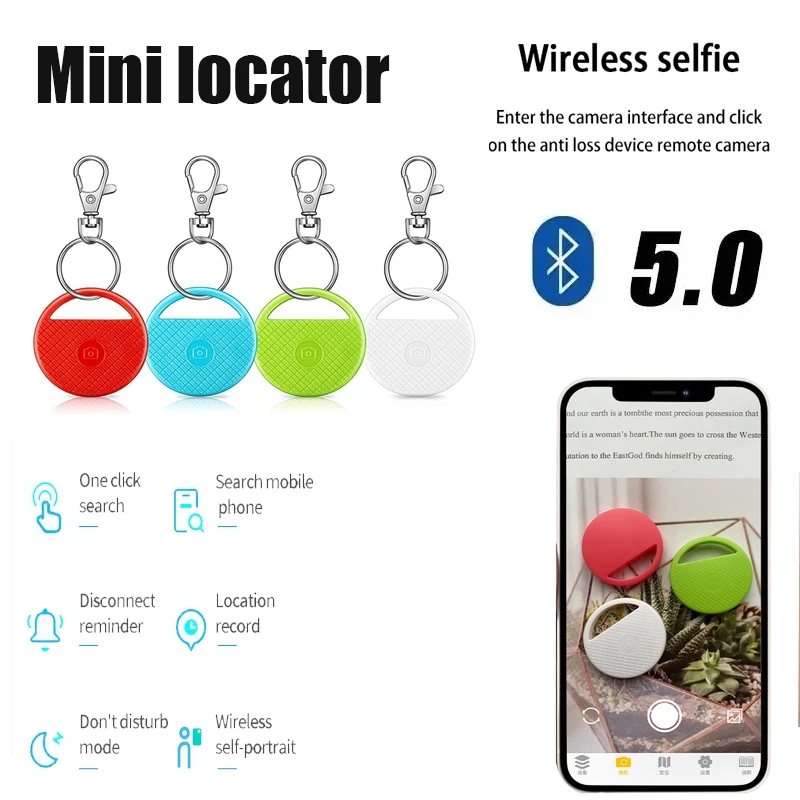 2025 Bluetooth anti loss device tracking camera finder key pet intelligent positioning tracker suitable for Apple and Android