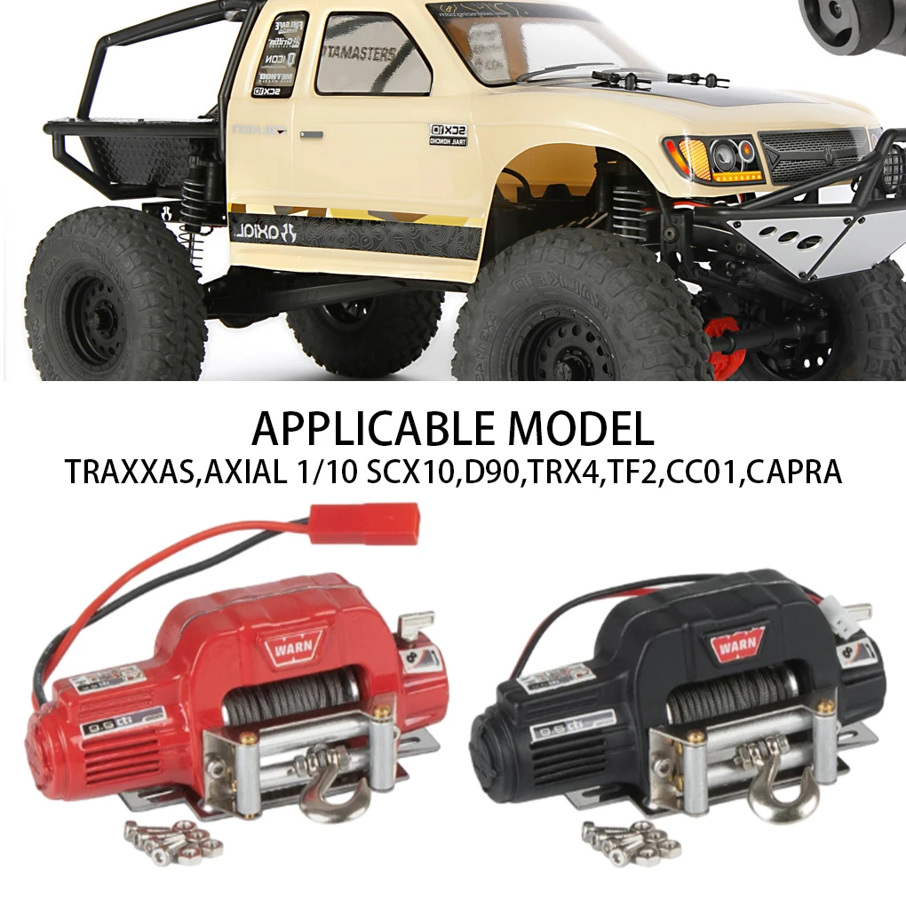 RCGOFOLLOW ونش معدني RC جزء السيارة الكهربائية Rc ونش معدني ل 1/10 SCX10 D90 TRX4 TF2 CC01 كابرا الزاحف #4