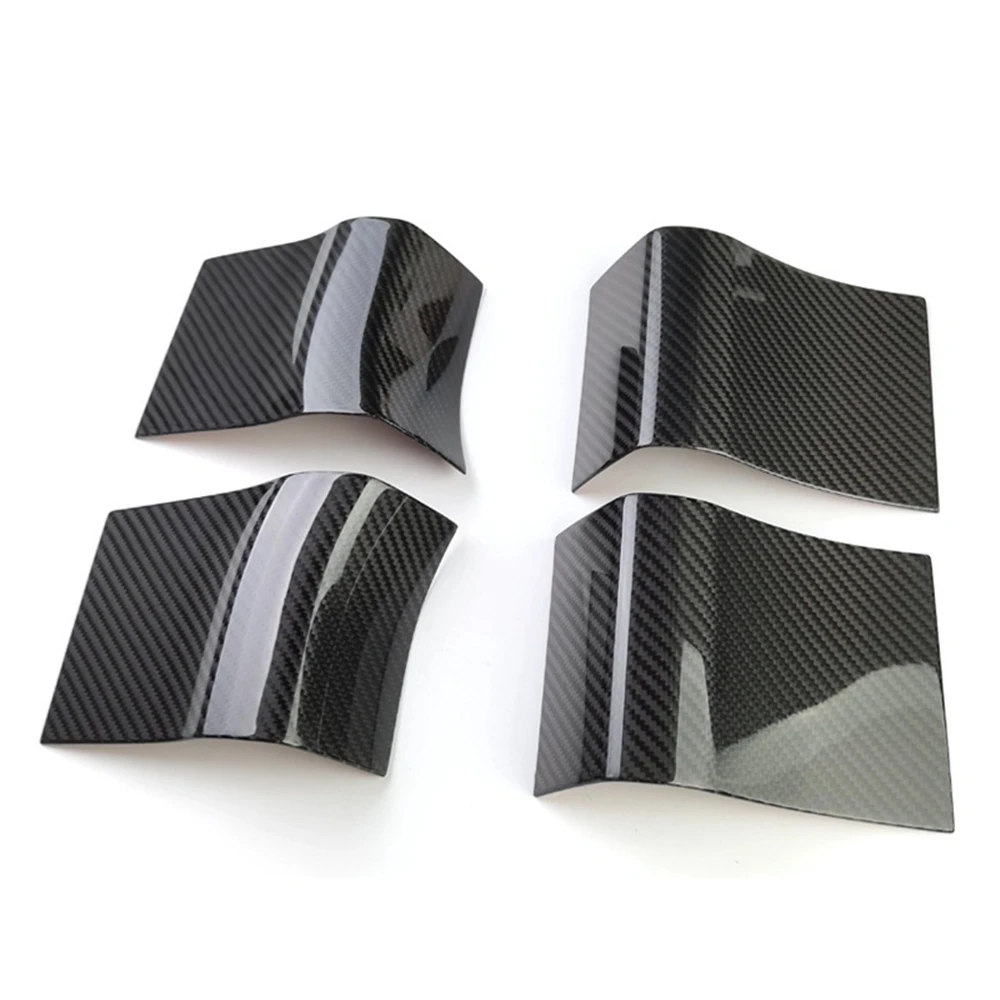 ​4pcs 2015-2020 for Ford F150 Interior Door Handle Panel Trim ABS Cover Accessories Carbon Fiber Texture