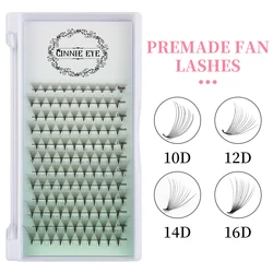 Premade Lash Fans 10D/12D/14D/16D Wispy Volume Eyelash Bundles Natural Individual Eyelash Clusters Ready Made 4D 5D W False Lash