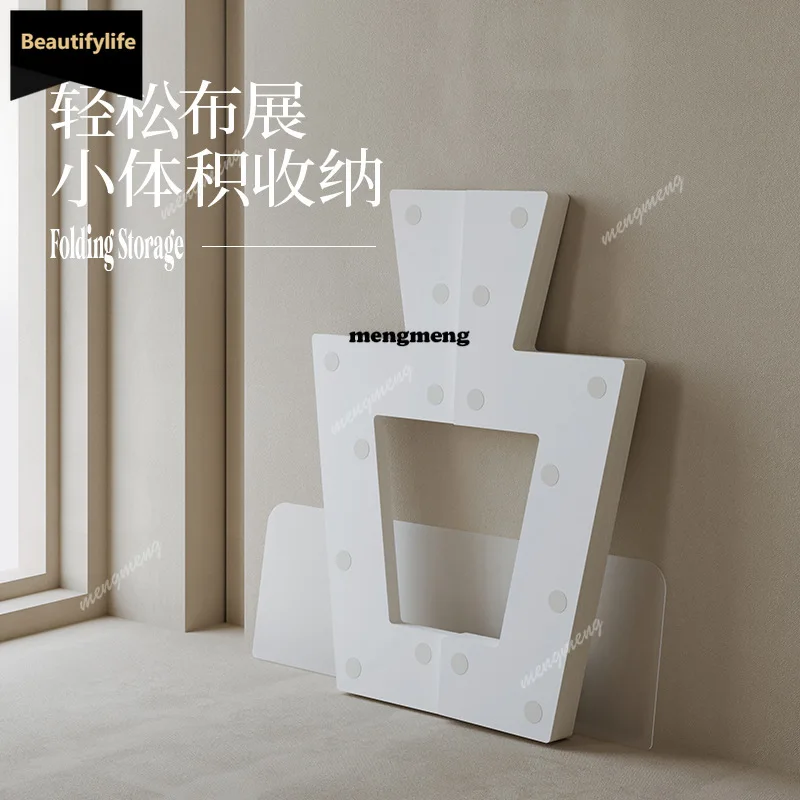 Folding Display Stand Shelf Decorative Stand Floor-to-ceiling Commercial Showcase Exhibition Suitable for Multi-layer Nakajima D