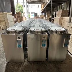 High Pressure Steam Sterilizer 35L 50L 75L 100L 150L Litres Vertical Autoclave Mushroom Substrate Retort Machines With Dry