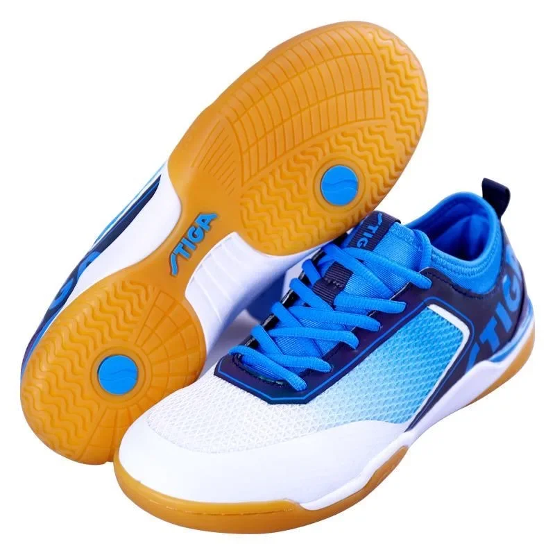 2024 New Table Tennis Shoes Men Women Blue Orange Indoor Court Shoe Unisex Top Quality Badminton Shoes Mens Sports Shoe