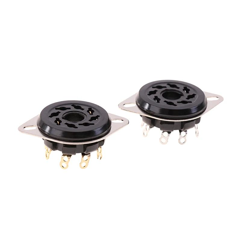 1PCS 8pin Octal Bakelite Tube Socket Base S8WPF For CV181 5881 6SN7 KT88 EL34 6550 6SL7 KT66 6CA7 5AR4 Vacuum Tube Amplifier