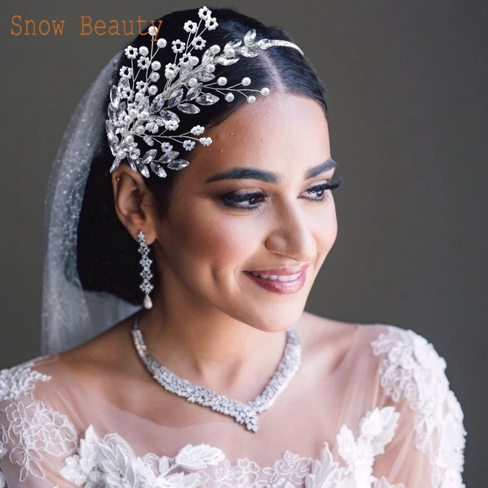 DZ028 diadema nupcial de lujo para mujer, tocado barroco con diamantes de imitación, accesorios para el cabello de boda, joyería, Tiara, tocados de cristal